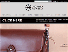 Tablet Screenshot of giorgioagnelli.com